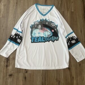 San‎ Jose Sharks Teal Together Jersey Shirt Unisex Size XL NHL Hockey